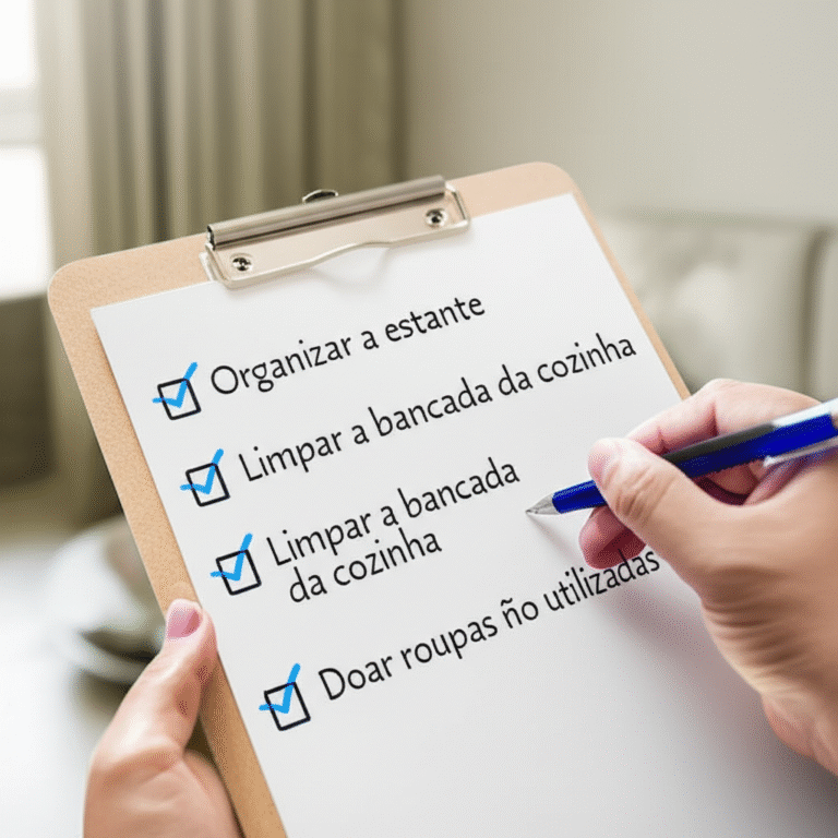 Checklist Kaizen para Organização Lista de verificação para organização da casa